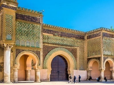 The-18th-century-ornamented-gate-Bab-Mansour-Meknes